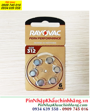 Pin máy trợ thính Rayovac PR41 /Pin 312, Pin máy điếc Rayovac PR41 /Pin 312 chính hãng _Xuất xứ ANH